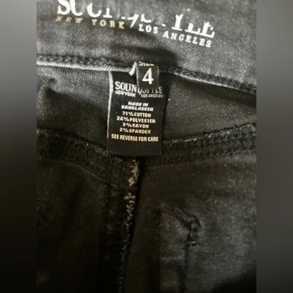 Sound Style Faded Black Straight Crop Jean - Picture 12 of 14